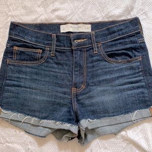 High waisted denim shorts!